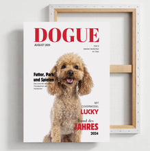 Load image into Gallery viewer, Personalisiertes Haustier Poster - Hundemagazin mit Foto deines Haustiers
