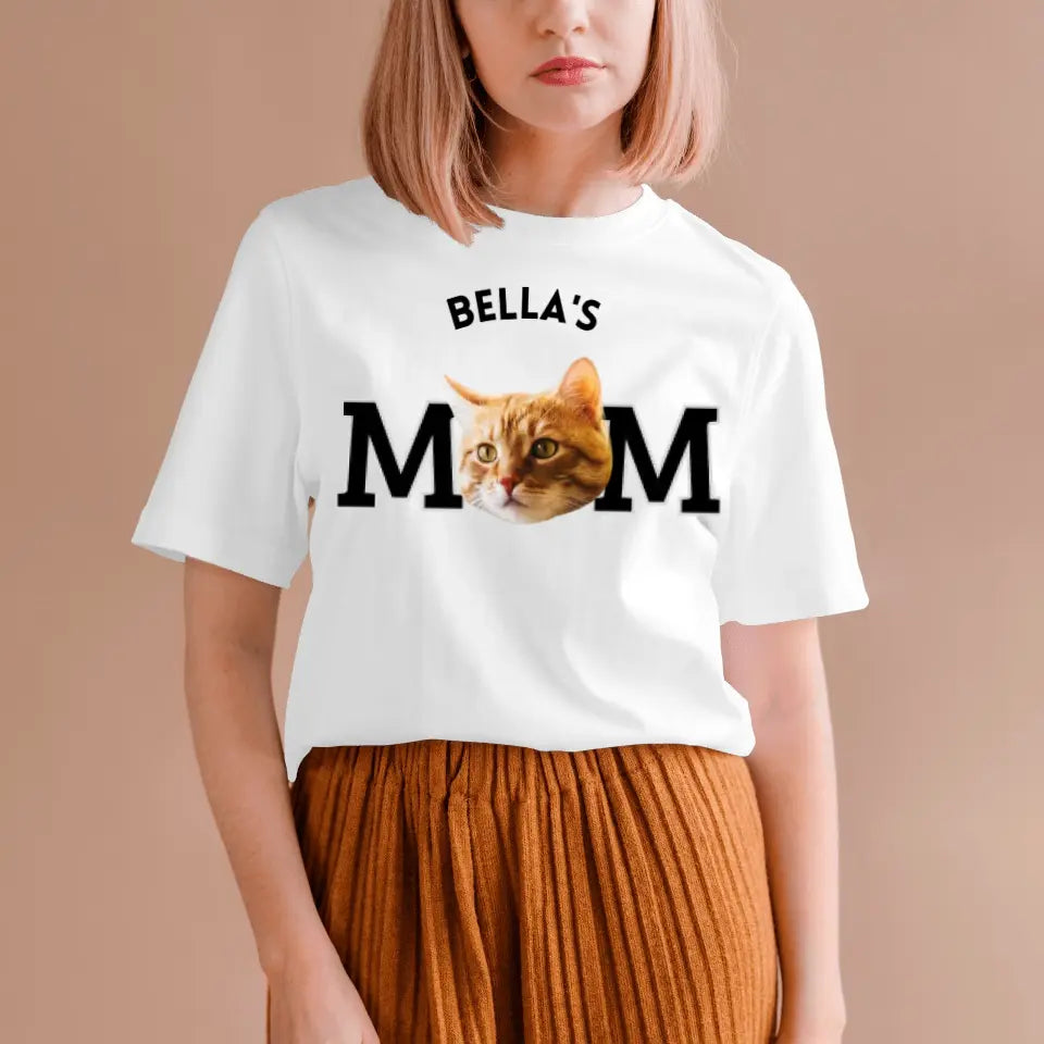 Haustier Mama - Personalisiertes T-Shirt mit Foto von deinem Fellfreund (Eigenes Bild hochladen)