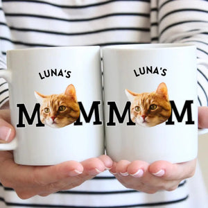 Personalisierte Haustiermama Foto Tasse (Gesicht auf Tasse)