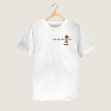 Load image into Gallery viewer, Personalisiertes Haustier Foto T-Shirt - &quot;Herzfrequenz&quot;
