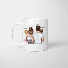 Load image into Gallery viewer, Başkaları için Kaos olabilir ama biz buna Aile diyoruz - Personalisierte Familien Tasse
