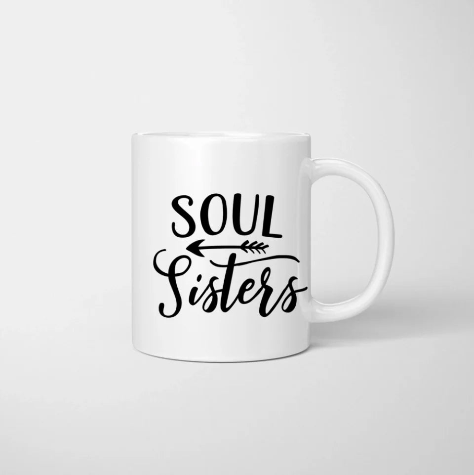 Definition Beste Freundinnen - Personalisierte Tasse mit Spruch (2-4 Personen), individuelles Geschenk