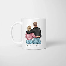 Load image into Gallery viewer, Brauche kein Google, meine Frau weiss eh alles besser - Personalisierte Pärchen-Tasse
