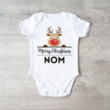 Load image into Gallery viewer, Merry Christmas Baby - Onesie/dorsal bébé personnalisé pour Noël, 100% coton bio
