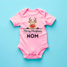 Load image into Gallery viewer, Merry Christmas Baby - Onesie/dorsal bébé personnalisé pour Noël, 100% coton bio
