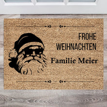 Load image into Gallery viewer, Frohe Weihnachten von unserer Familie - Personalisierte Fußmatte für innen &amp; aussen
