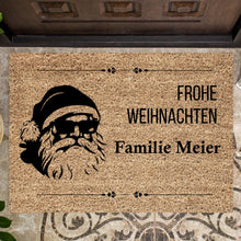 Load image into Gallery viewer, Frohe Weihnachten von unserer Familie - Personalisierte Fußmatte für innen &amp; aussen
