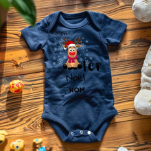 Load image into Gallery viewer, Mon 1er Noël - Onesie/dorsal bébé personnalisé pour Noël, 100% coton bio
