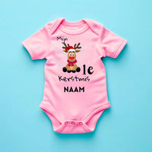 Load image into Gallery viewer, Mijn 1e Kerstmis - Gepersonaliseerde baby onesie/ romper voor Kerstmis, 100% biologisch katoen
