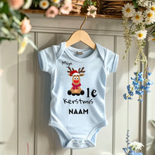 Load image into Gallery viewer, Mijn 1e Kerstmis - Gepersonaliseerde baby onesie/ romper voor Kerstmis, 100% biologisch katoen
