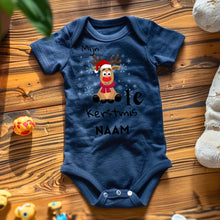 Load image into Gallery viewer, Mijn 1e Kerstmis - Gepersonaliseerde baby onesie/ romper voor Kerstmis, 100% biologisch katoen
