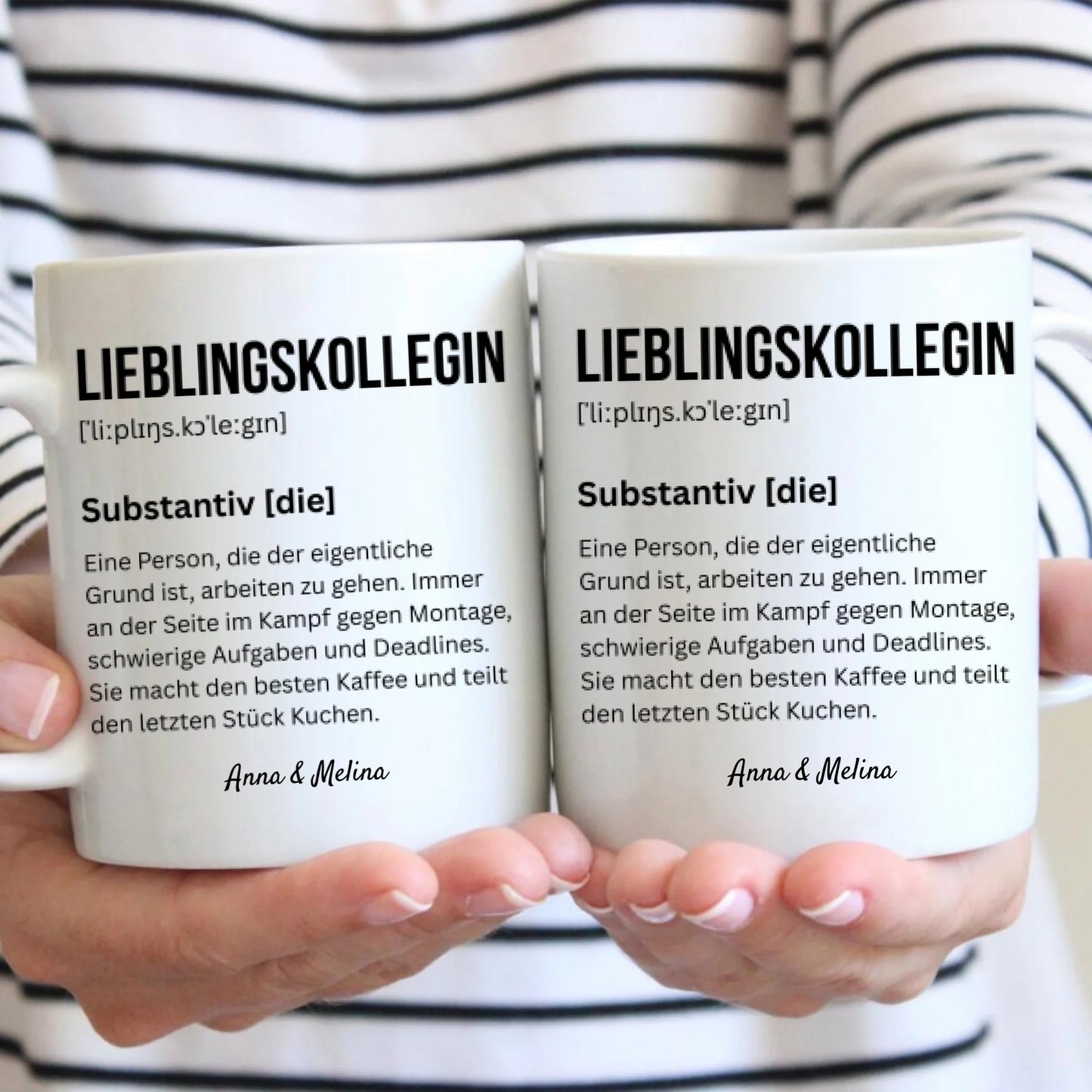 Definition Lieblingskollegin/ Lieblingskollege - Personalisierte Tasse für Kollegen