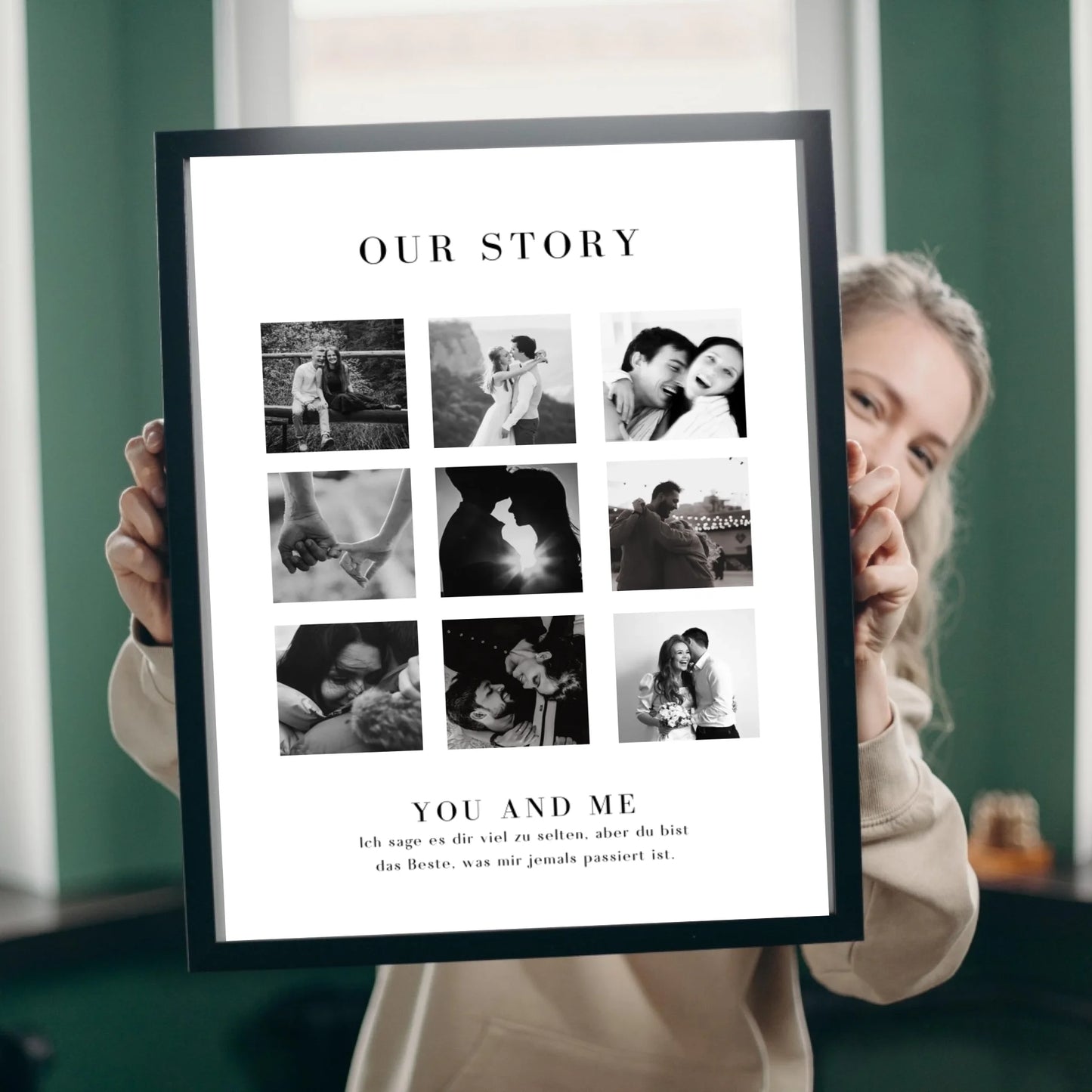 "Our Story" Personalisierte Foto-Collage für Pärchen, deinen Partner