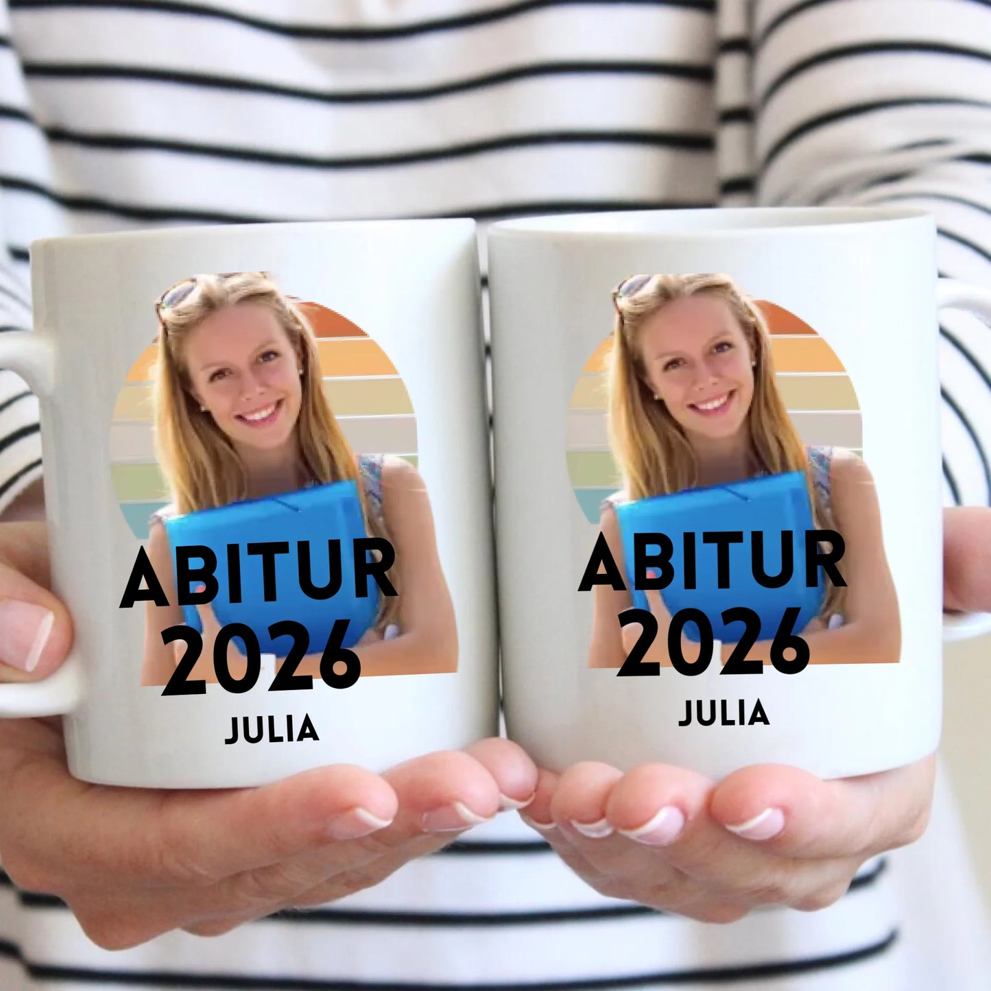Abschluss Foto Tasse 2026 - Eigenes Bild hochladen, Personalisierte Tasse Abitur, Studium, Bachelor, Master, Ausbildung, Realschule, Examen