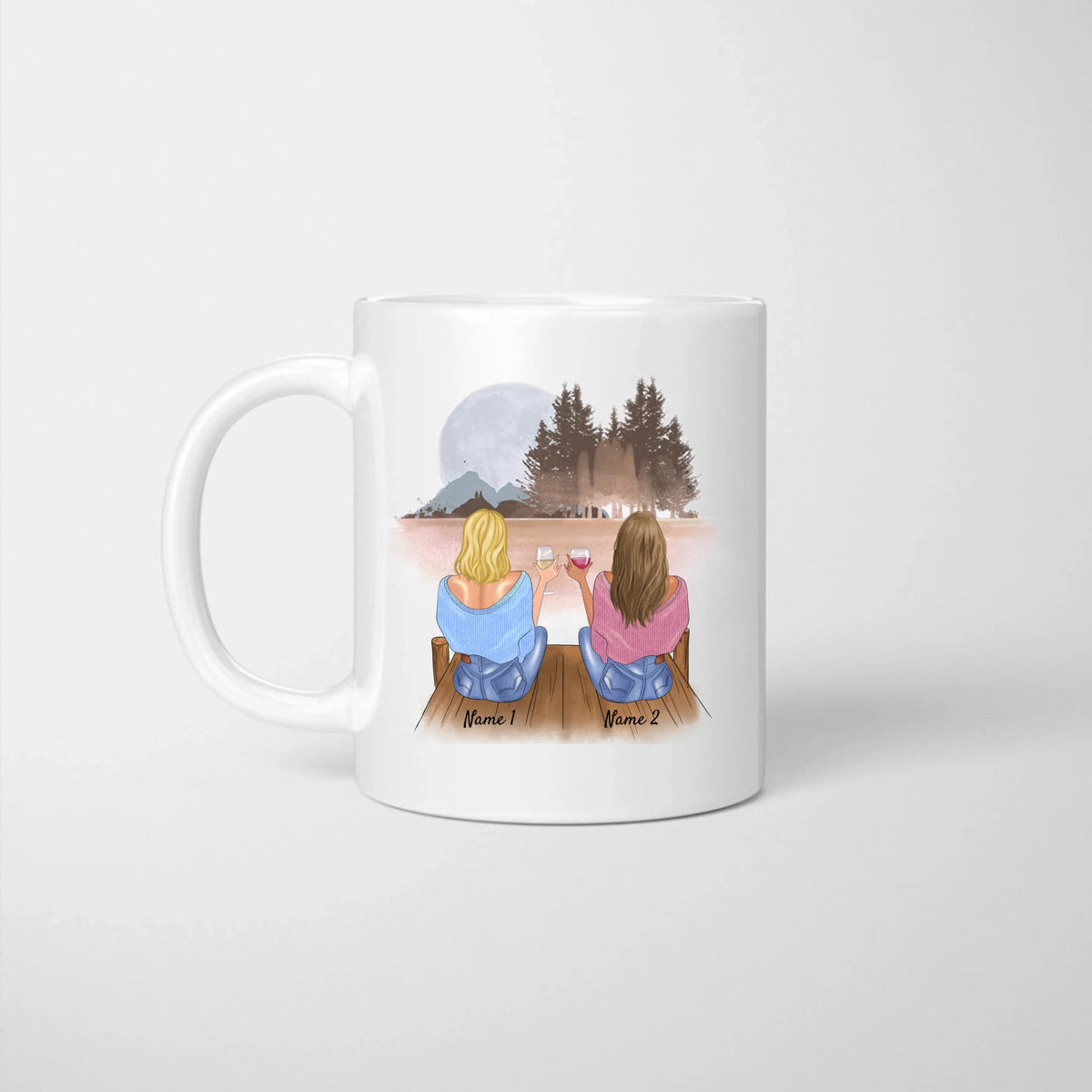 Mehr Kolleginnen wie dich - Personalisierte Tasse (2-4 Personen) für Kolleginnen, Freundinnen, Arbeitskollegen