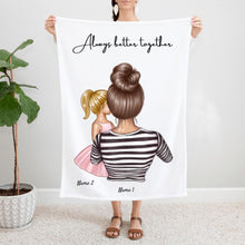 Load image into Gallery viewer, Best Mom - Personalised Fleece Blanket (1-4 children)
