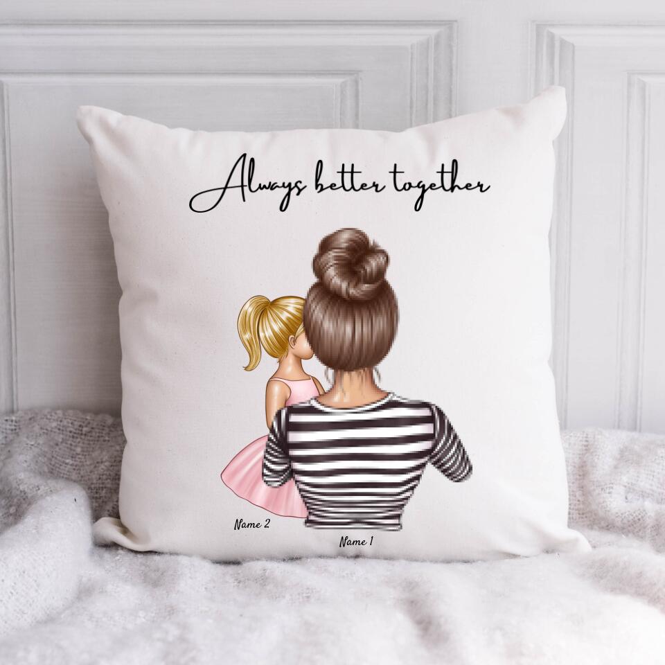 Best Mom - Personalised Cushion 40x40cm (Woman with 1-4 children)