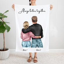 Load image into Gallery viewer, Best Couple - Personalised Fleece Blanket
