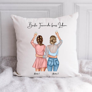 Best Friends/Sisters - Personalised Cushion 40x40cm