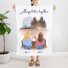 Load image into Gallery viewer, Best Friends on the Pier - Personalised Fleece Blanket
