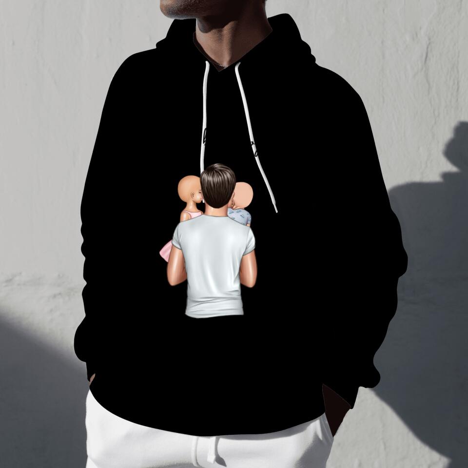 Best Dad - Personalised Hoodie Unisex (Up to 4 Kids)