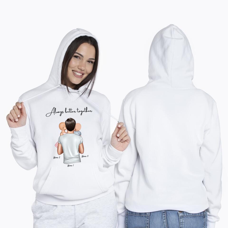 Best Dad - Personalised Hoodie Unisex (Up to 4 Kids)