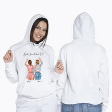 Load image into Gallery viewer, Best Friends Cheers - Personalised Hoodie Unisex
