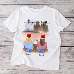 Christmas Friends with Drink - Personalized T-Shirt