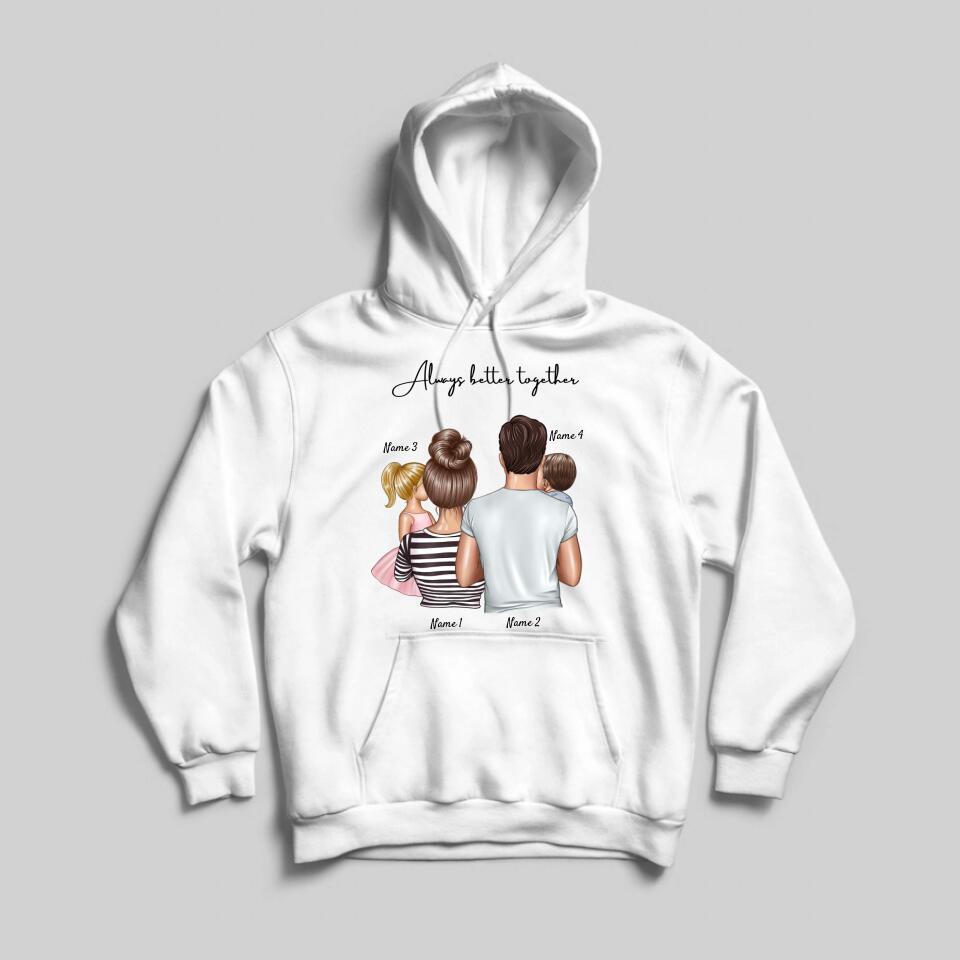 My Family - Personalised Hoodie Unisex (Up to 4 Children)