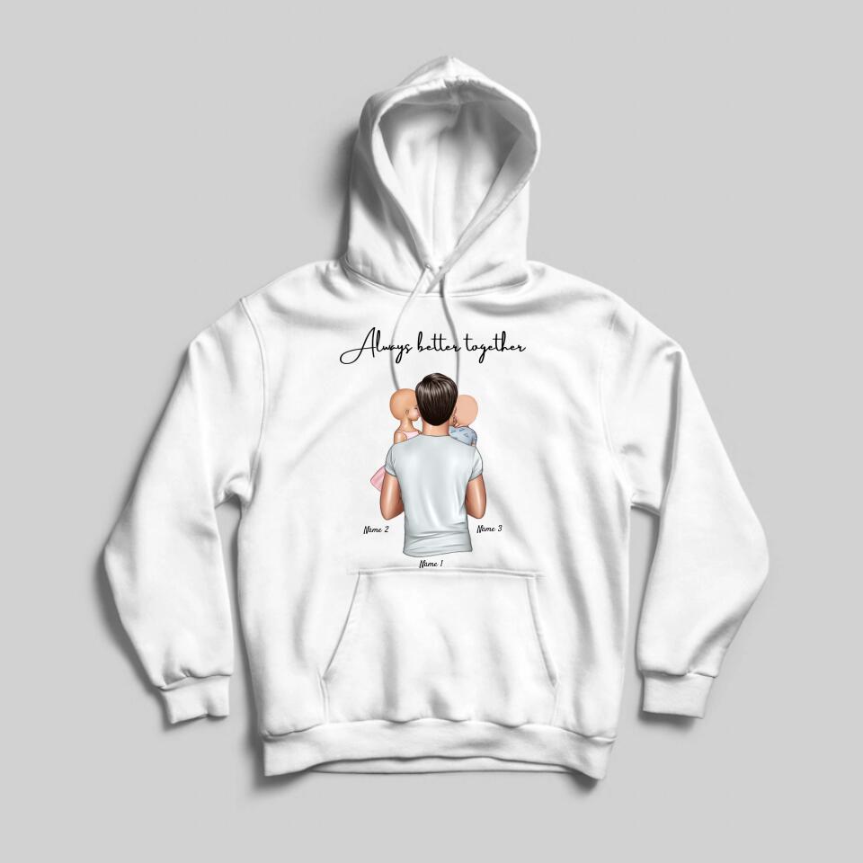 Best Dad - Personalised Hoodie Unisex (Up to 4 Kids)