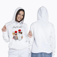 Load image into Gallery viewer, My Family Christmas - Personalized Hoodie Sweater Unisex (up to 4 children)
