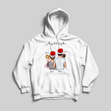 Load image into Gallery viewer, My Family Christmas - Personalized Hoodie Sweater Unisex (up to 4 children)
