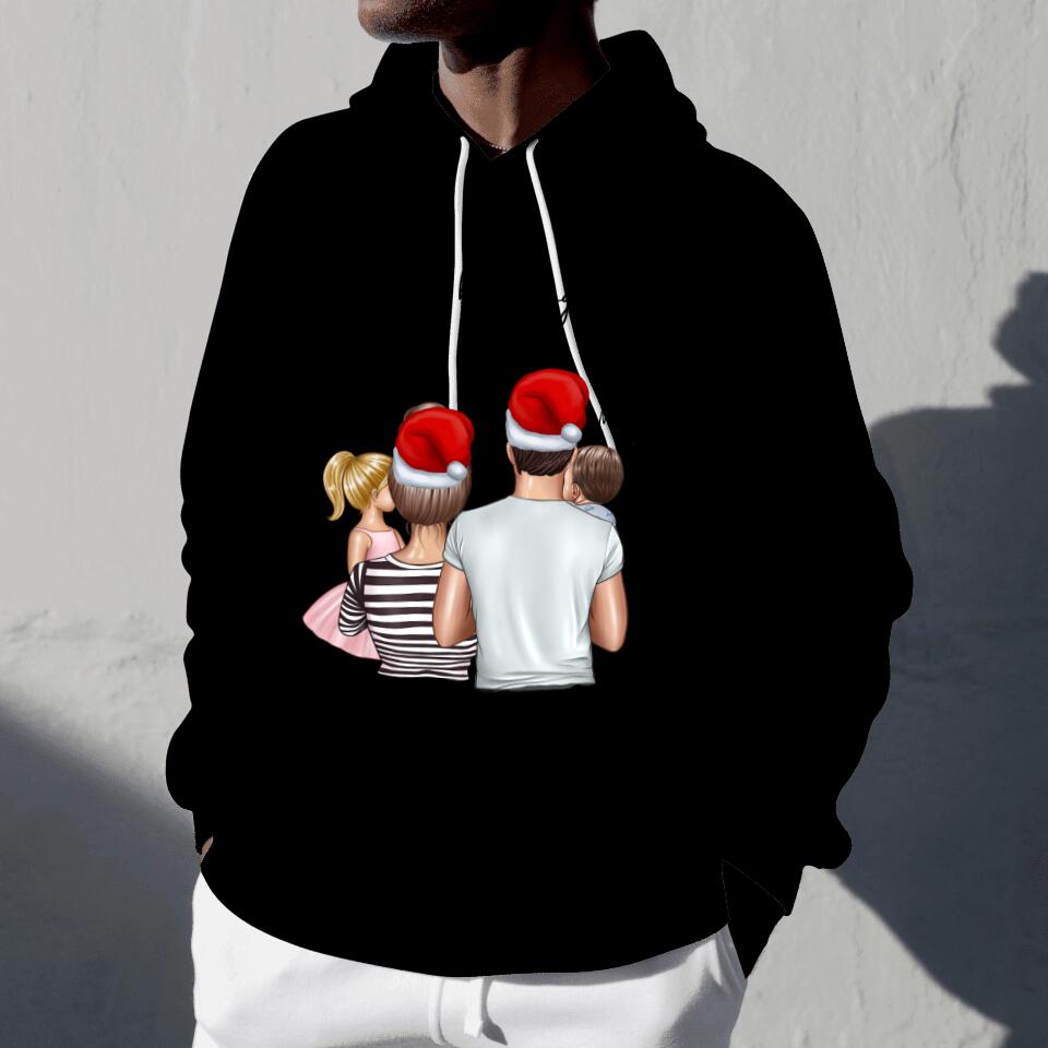 My Family Christmas - Personalized Hoodie Sweater Unisex (up to 4 children)