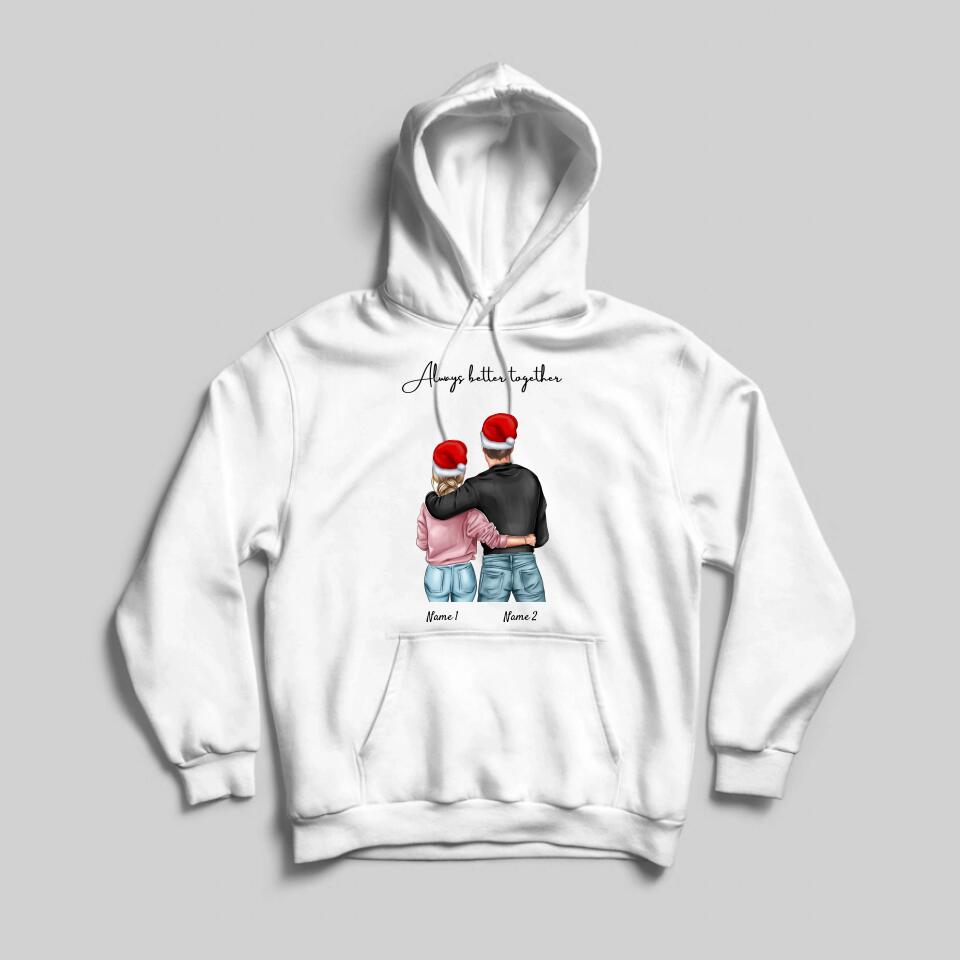 Best Couple Christmas - Personalized Hoodie Sweater Unisex