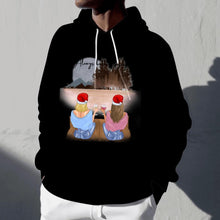 Load image into Gallery viewer, Best Friends Christmas With Drink Personalized Hoodie Sweater Unisex
