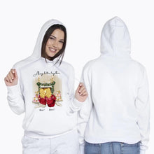 Load image into Gallery viewer, Best Friends Christmas By The Fireplace Personalized Hoodie Unisex (2-3 Women)
