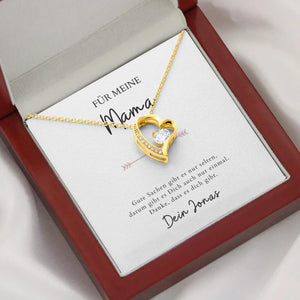 Forever Love "Für Mama" - Halskette mit Herzanhänger & personalisierter Karte
