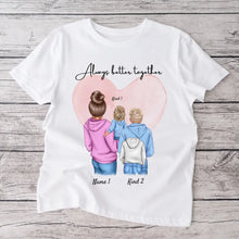 Load image into Gallery viewer, Beste Mama - Personalisiertes T-Shirt  Mutter &amp; Kinder/Jugendliche (100% Baumwolle, Unisex)
