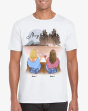 Load image into Gallery viewer, Best Friends with Drink Personalized T-Shirt (100% Cotton, Unisex)
