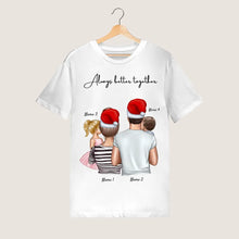 Load image into Gallery viewer, My Family with Children Christmas - Personalized T-shirt (1-4 children)
