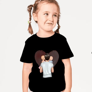 Child with Dad - Personalized T-shirt for children (100% cotton, unisex)